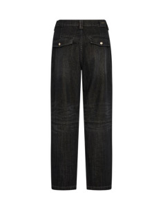 MmAymen Chino Shimmer Jeans | Black 2