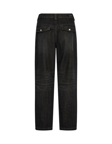 MmAymen Chino Shimmer Jeans | Black