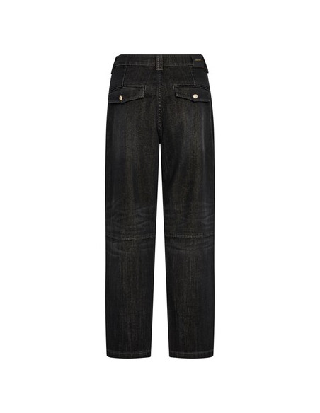 MmAymen Chino Shimmer Jeans | Black