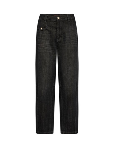 MmAymen Chino Shimmer Jeans | Black