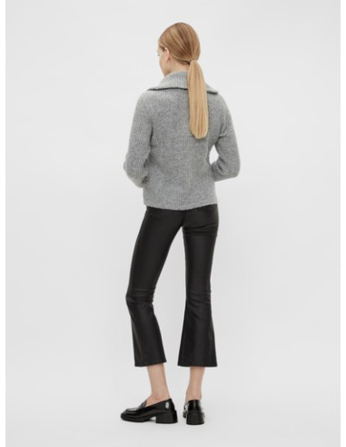 ObjBelle 7/8 Coated Pants | Black