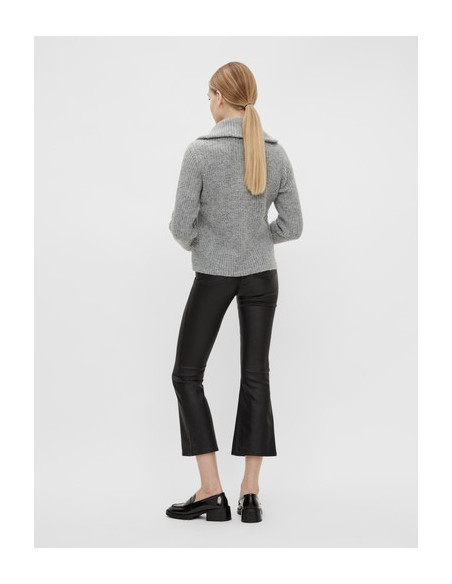 ObjBelle 7/8 Coated Pants | Black