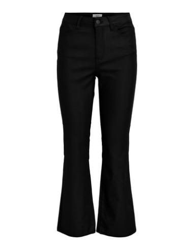 ObjBelle 7/8 Coated Pants | Black