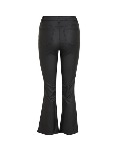 ObjBelle 7/8 Coated Pants | Black