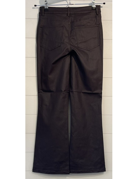 ObjBelle 7/8 Coated Pants | Brown