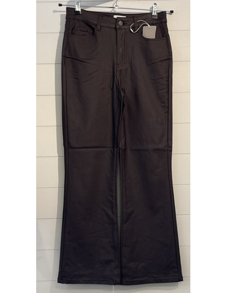 ObjBelle 7/8 Coated Pants | Brown