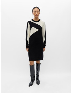 ObjRay Knit Dress | Black