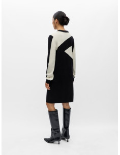 ObjRay Knit Dress | Black 2