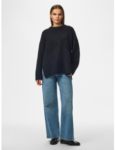 PcTina O-neck Knit | Black 2
