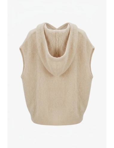 Zoe Mohair Hoodie | Taupe