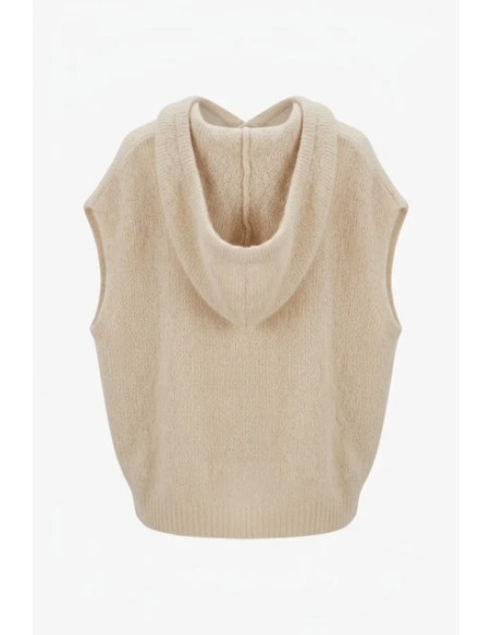 Zoe Mohair Hoodie | Taupe