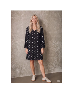 Melba Pleat Dress | Black