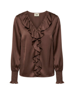 Steff Smock Blouse | DkBrown