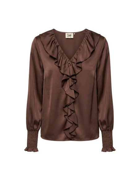 Steff Smock Blouse | DkBrown