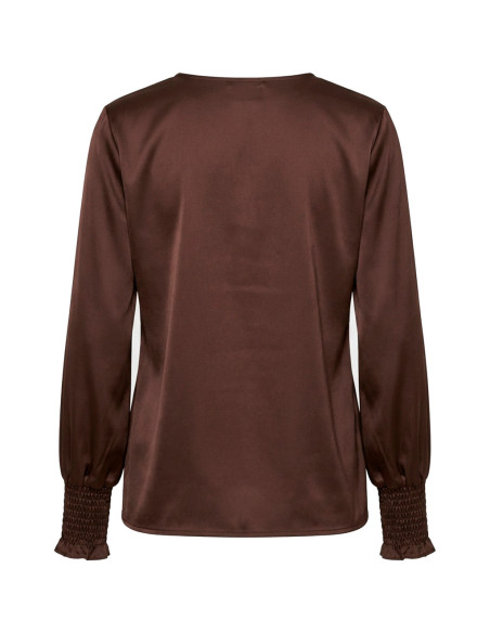 Steff Smock Blouse | DkBrown