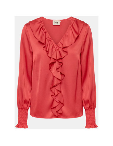 Steff Smock Blouse | Red