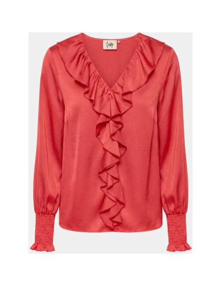 Steff Smock Blouse | Red