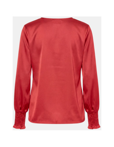 Steff Smock Blouse | Red