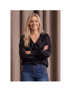 Steff Smock Blouse | Black 2