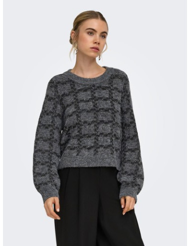 OnlDoffa Glitter Knt | DkGrey