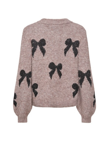 OnlDoffa Glitter Knt | Walnut