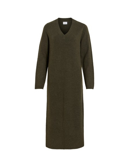 ViLiga V-Neck Knit Dress | Forest