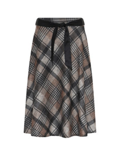 Check Skirt  | DkGrey