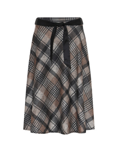 Check Skirt  | DkGrey
