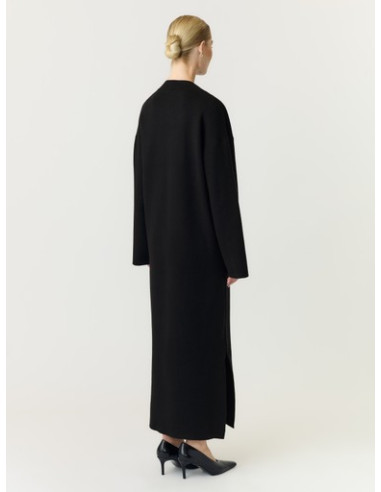 YasElma Long Knit Dress | Black