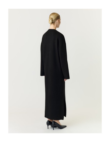 YasElma Long Knit Dress | Black