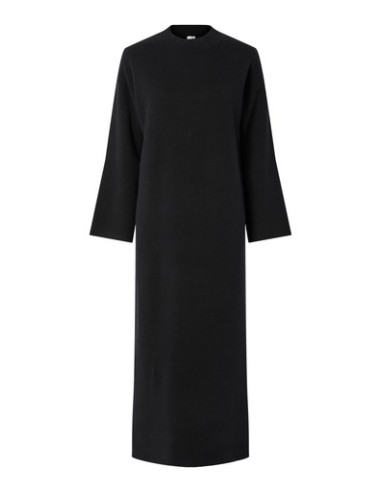YasElma Long Knit Dress | Black