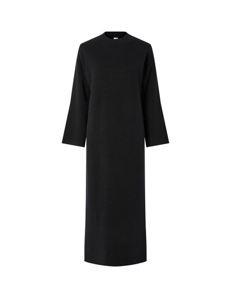 YasElma Long Knit Dress | Black