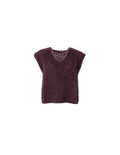BCBjoerk Knitted V-neck Vest | Coffe