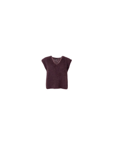 BCBjoerk Knitted V-neck Vest | Coffe