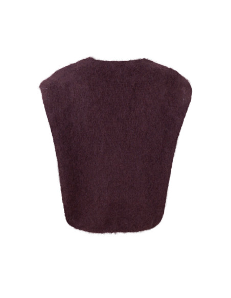 BCBjoerk Knitted V-neck Vest | Coffe