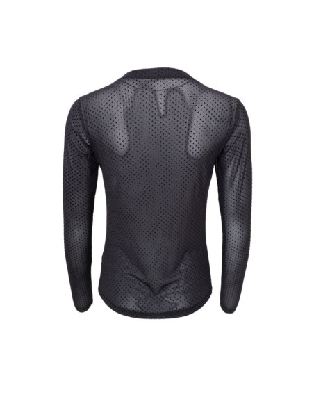 BcJessi Mesh Blouse | Black/Dot