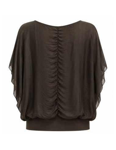Silky SS Blouse | Choco