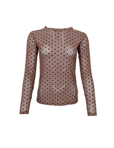 BcJennie Dotted Mesh | Espresso